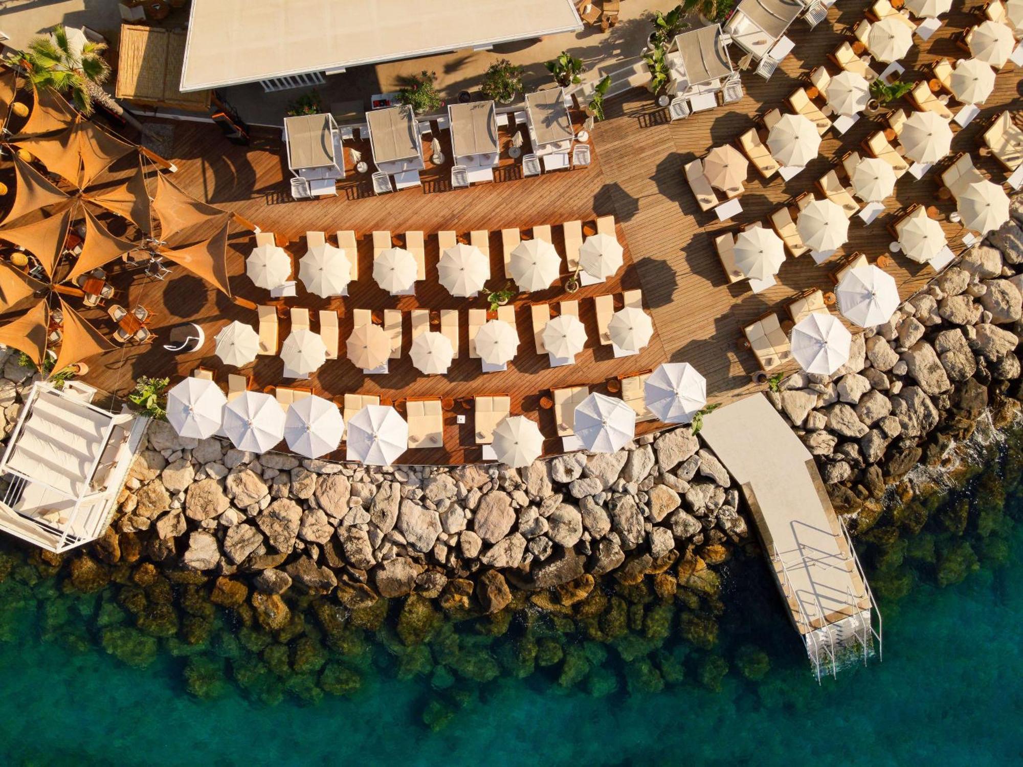 Radisson Blu Resort & Spa Σπλιτ Εξωτερικό φωτογραφία Aerial view of the restaurant